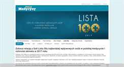 Desktop Screenshot of listastu.pulsmedycyny.pl
