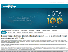 Tablet Screenshot of listastu.pulsmedycyny.pl